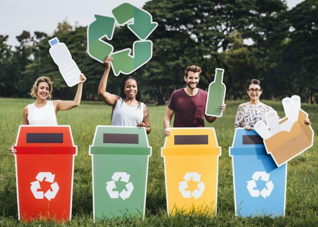 Recycling bins